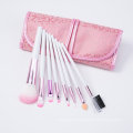8PCS Pink Ferrule Cosmetics Makeup Brush for Promotion